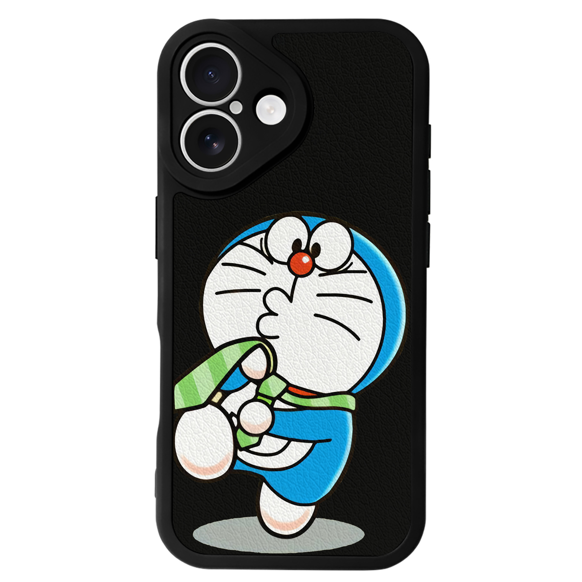 （画像用） ドラえもん Doraemon 【iPhone 16シリーズ対応】シリコンスマホケース（レザー調） 材質：シリコン
